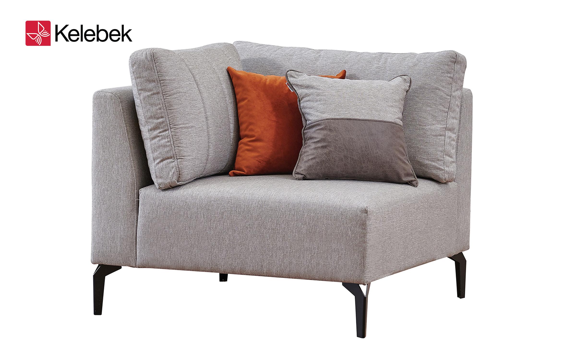 Set de living Corneli, gri deschis  2
